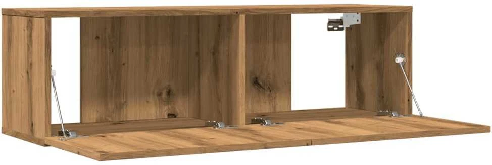TV staliukas Sieninės TV spintelės, 2vnt., artisano ąžuolo, 100x30x30cm