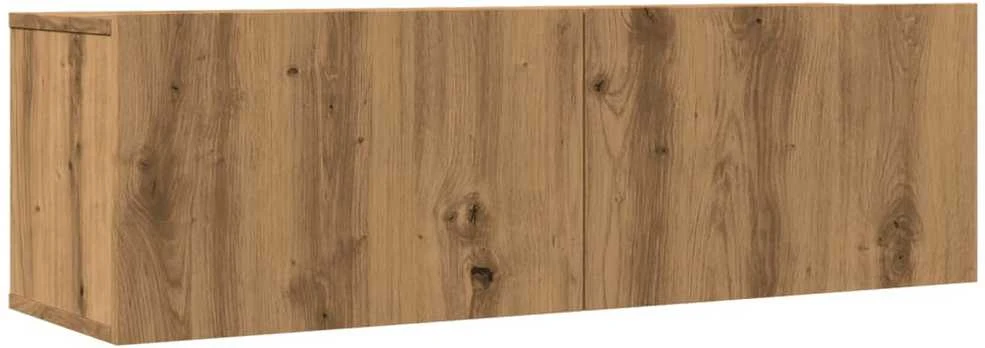 TV staliukas Sieninės TV spintelės, 2vnt., artisano ąžuolo, 100x30x30cm