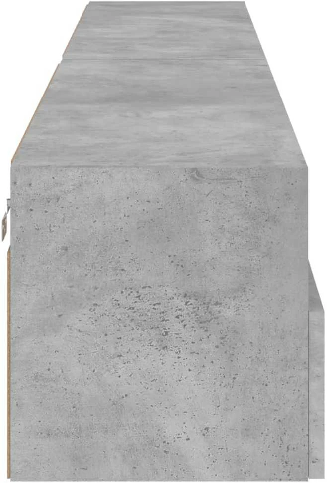 TV staliukas Sieninės TV spintelės, 2vnt., betono, 100x30x30cm, mediena
