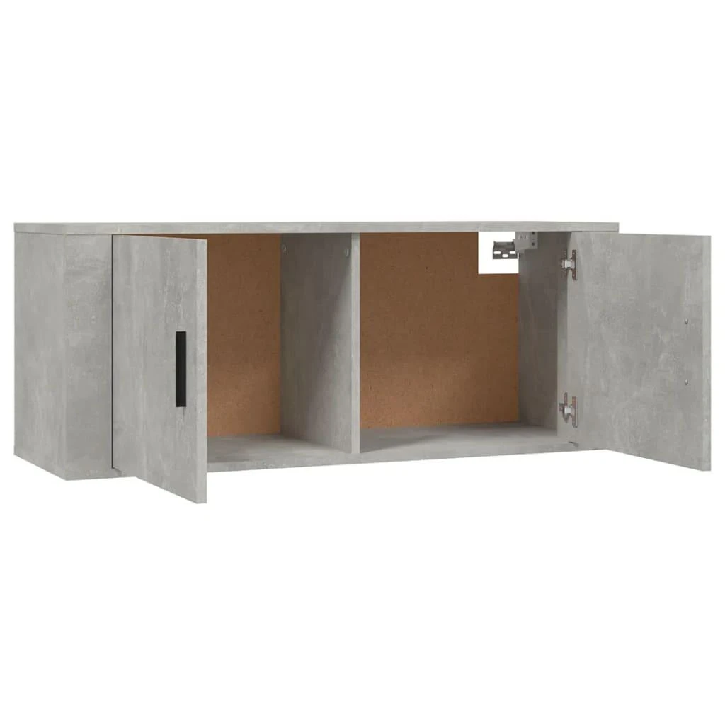 TV staliukas Sieninės TV spintelės, 3vnt., betono pilkos, 100x34,5x40cm
