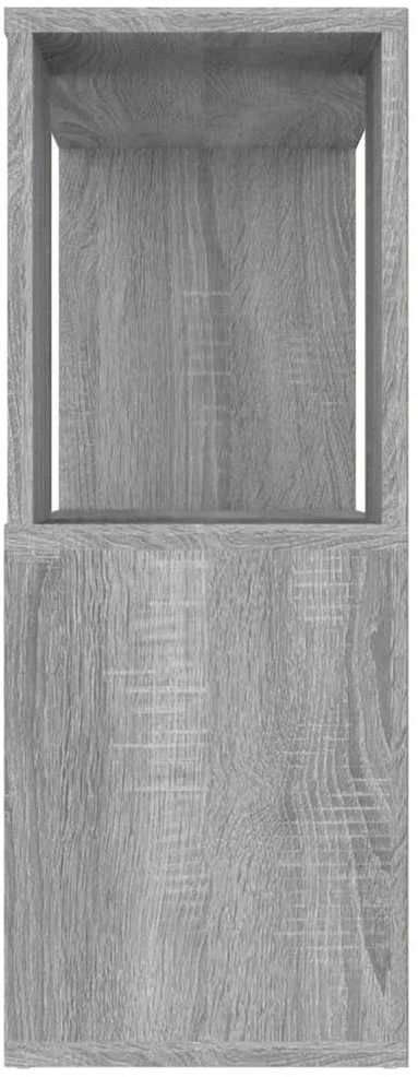 TV staliukas Spintelė knygoms/kambario pertvara, pilka ąžuolo, 80x24x63cm
