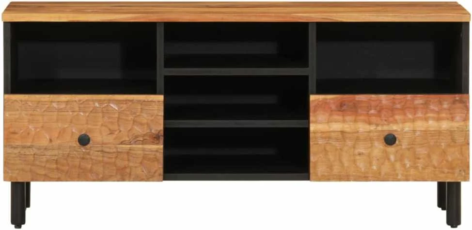 TV staliukas Televizoriaus spintelė, 100x33x46cm, akacijos medienos masyvas