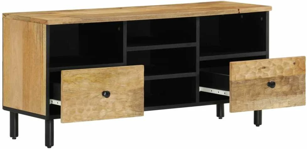 TV staliukas Televizoriaus spintelė, 100x33x46cm, mango medienos masyvas
