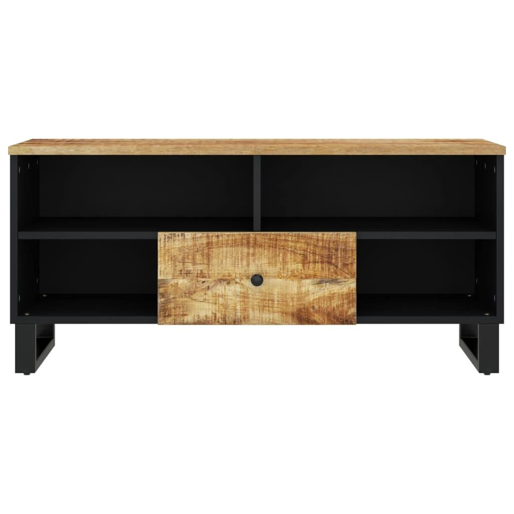 TV staliukas Televizoriaus spintelė, 100x33x46cm, mango/apdirbta mediena