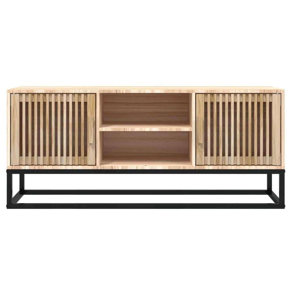TV staliukas Televizoriaus spintelė, 105x30x45cm, apdirbta mediena/geležis