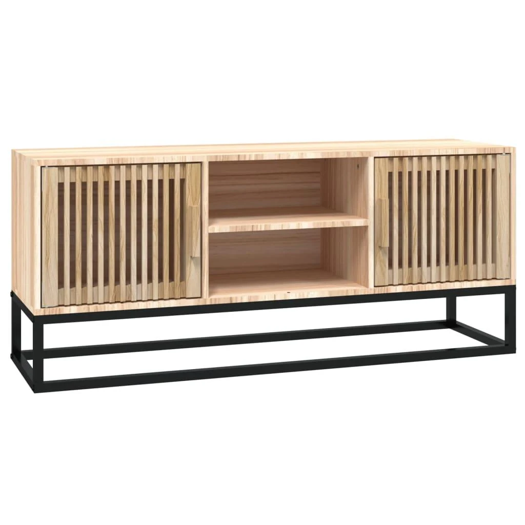 TV staliukas Televizoriaus spintelė, 105x30x45cm, apdirbta mediena/geležis