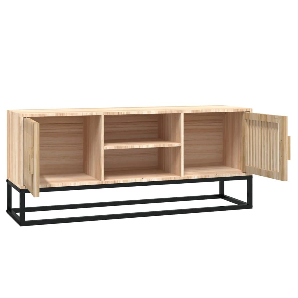 TV staliukas Televizoriaus spintelė, 105x30x45cm, apdirbta mediena/geležis