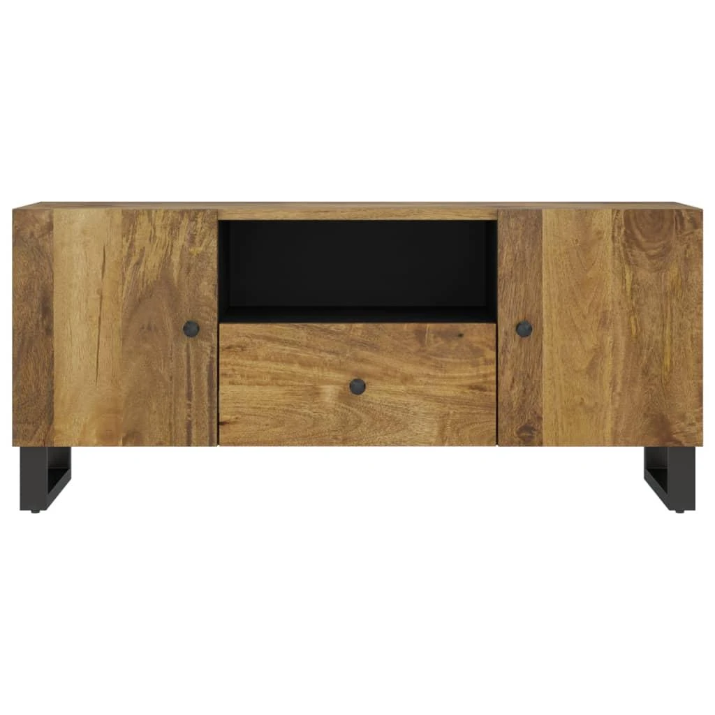 TV staliukas Televizoriaus spintelė, 105x33,5x46cm, mango/apdirbta mediena