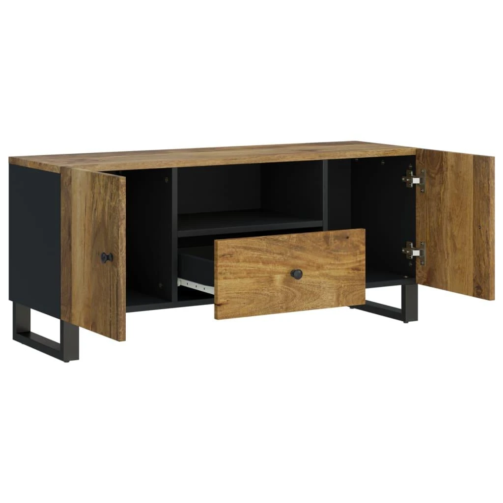 TV staliukas Televizoriaus spintelė, 105x33,5x46cm, mango/apdirbta mediena