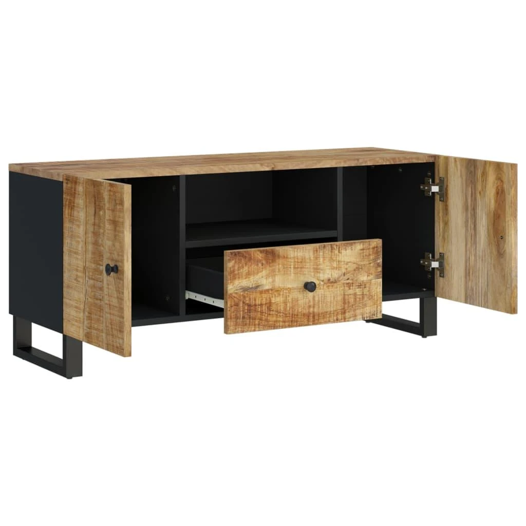 TV staliukas Televizoriaus spintelė, 105x33,5x46cm, mango/apdirbta mediena