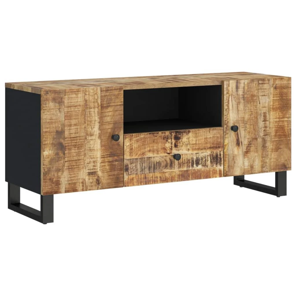 TV staliukas Televizoriaus spintelė, 105x33,5x46cm, mango/apdirbta mediena