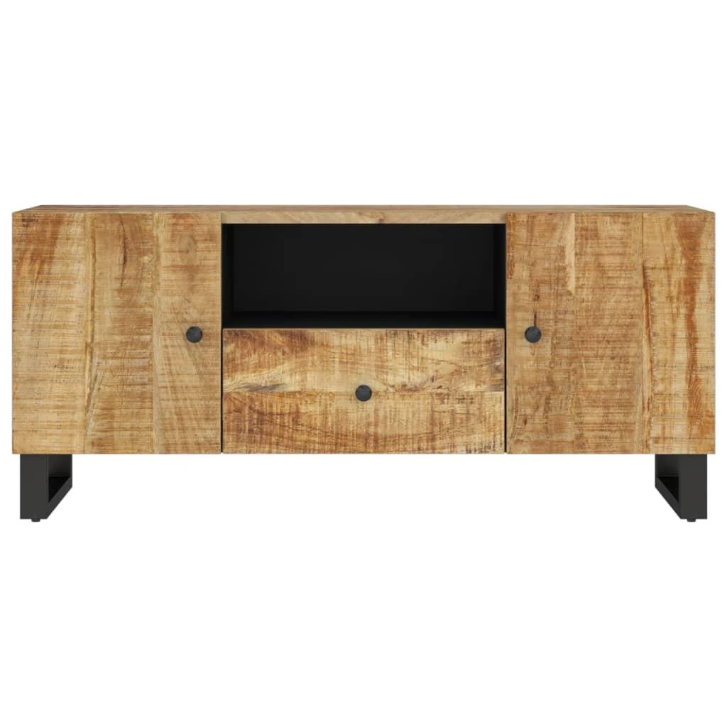 TV staliukas Televizoriaus spintelė, 105x33,5x46cm, mango/apdirbta mediena