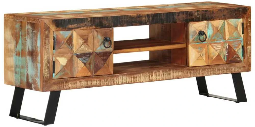 TV staliukas Televizoriaus spintelė, 112x30x45cm, perdirbta mediena