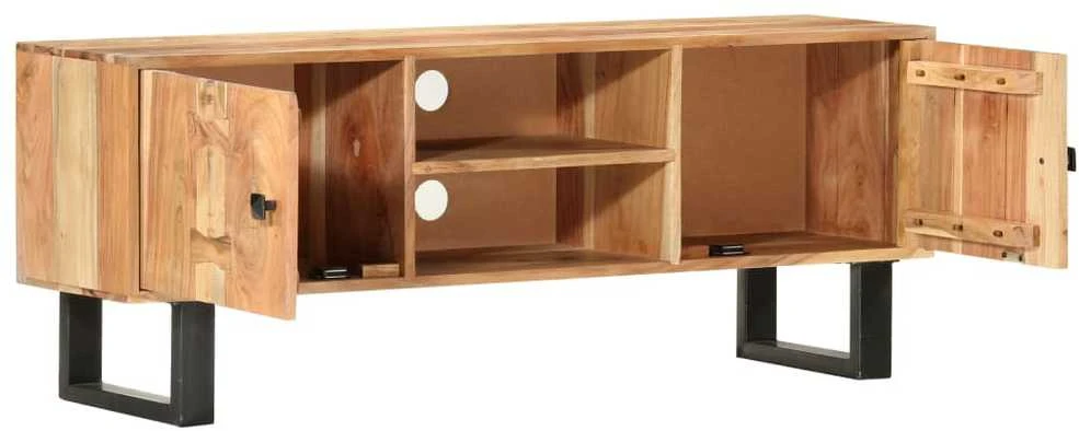 TV staliukas Televizoriaus spintelė, 118x30x45cm, akacijos medienos masyvas