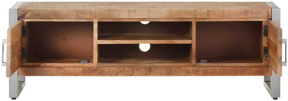 TV staliukas Televizoriaus spintelė, 120x30x40cm, neapdorota mango mediena