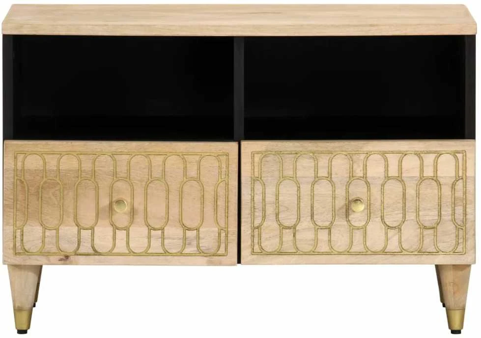 TV staliukas Televizoriaus spintelė, 70x33x46cm, mango medienos masyvas