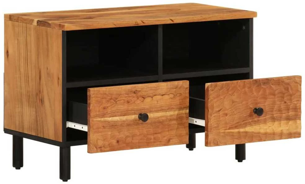 TV staliukas Televizoriaus spintelė, 70x33x46cm, akacijos medienos masyvas