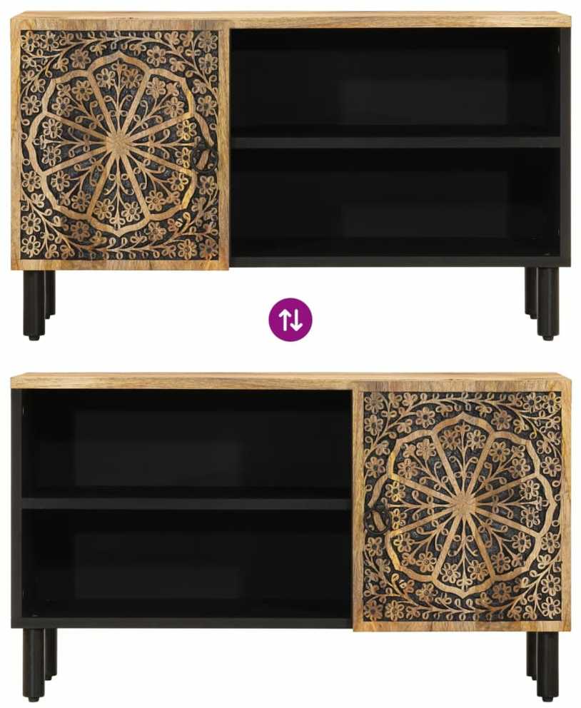 TV staliukas Televizoriaus spintelė, 80x31x46cm, mango medienos masyvas