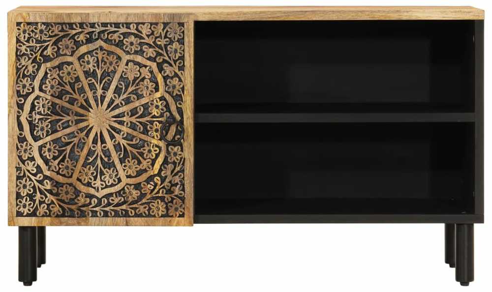 TV staliukas Televizoriaus spintelė, 80x31x46cm, mango medienos masyvas
