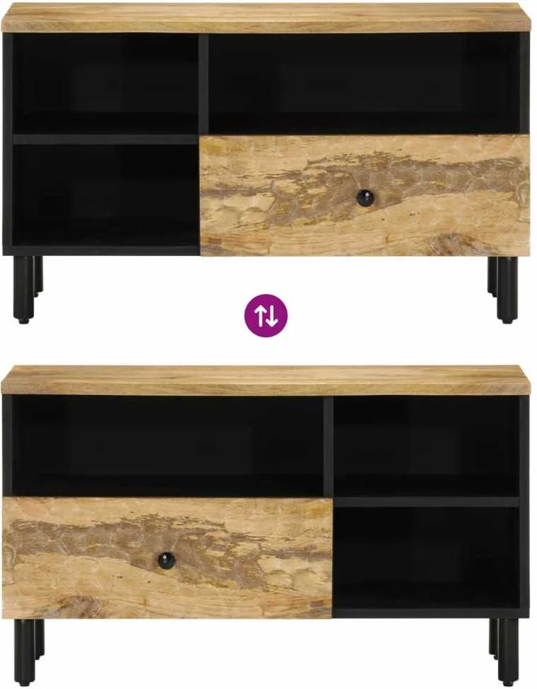 TV staliukas Televizoriaus spintelė, 80x33x46cm, mango medienos masyvas