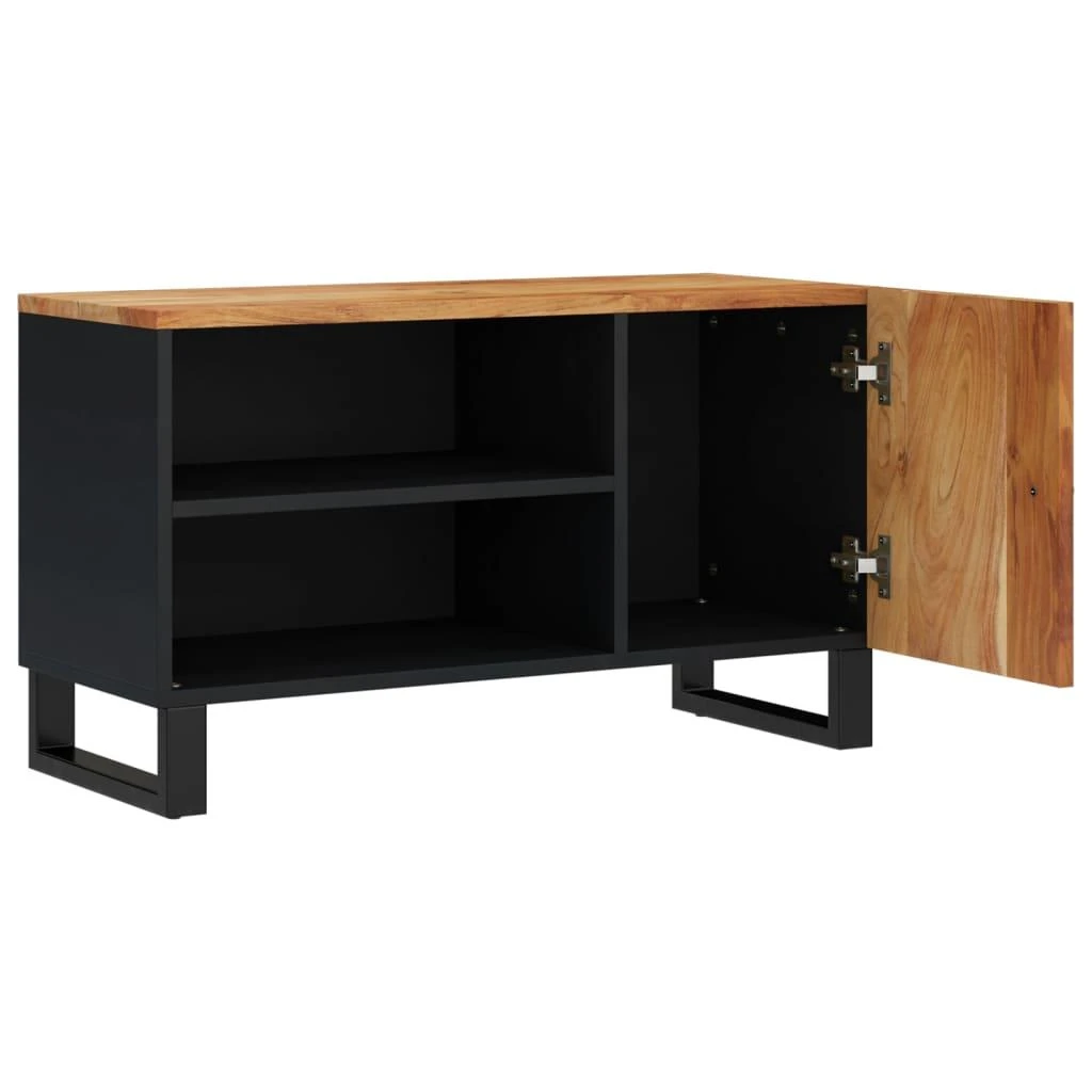 TV staliukas Televizoriaus spintelė, 80x33x46cm, akacija/apdirbta mediena