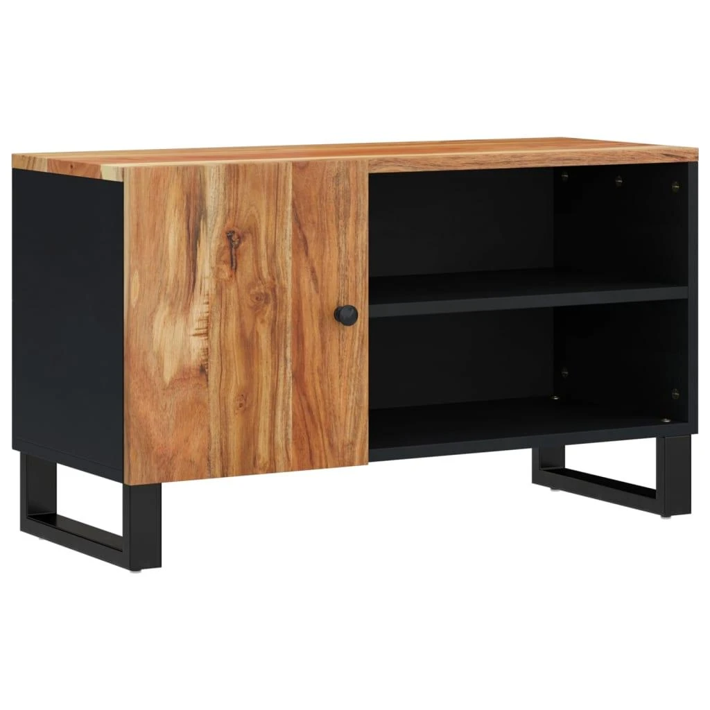 TV staliukas Televizoriaus spintelė, 80x33x46cm, akacija/apdirbta mediena