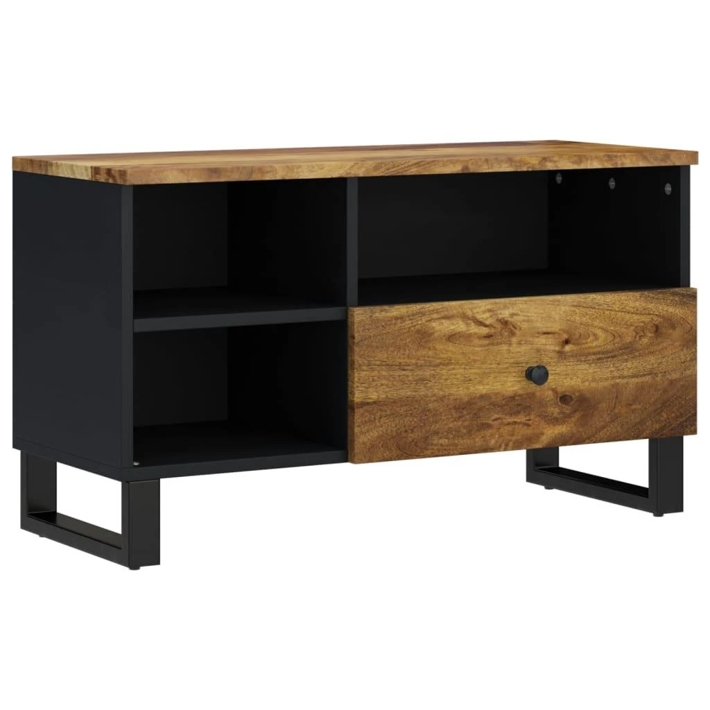 TV staliukas Televizoriaus spintelė, 80x33x46cm, mango/apdirbta mediena