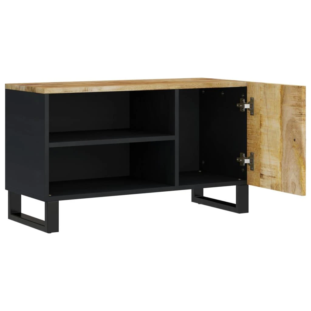TV staliukas Televizoriaus spintelė, 80x33x46cm, mango/apdirbta mediena