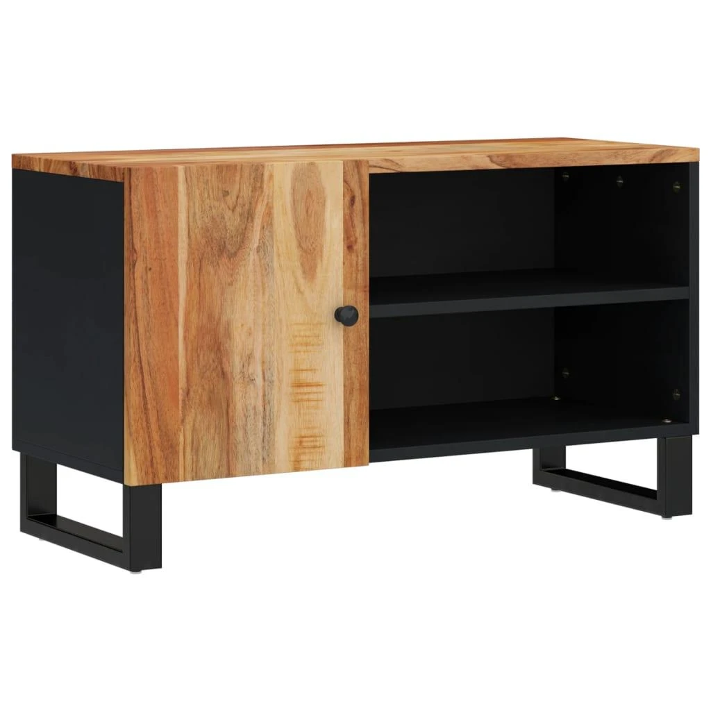 TV staliukas Televizoriaus spintelė, 80x33x46cm, akacija/apdirbta mediena