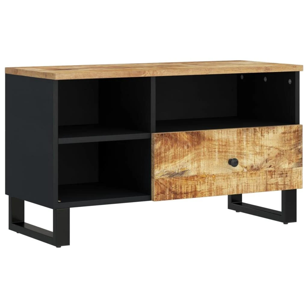 TV staliukas Televizoriaus spintelė, 80x33x46cm, mango/apdirbta mediena