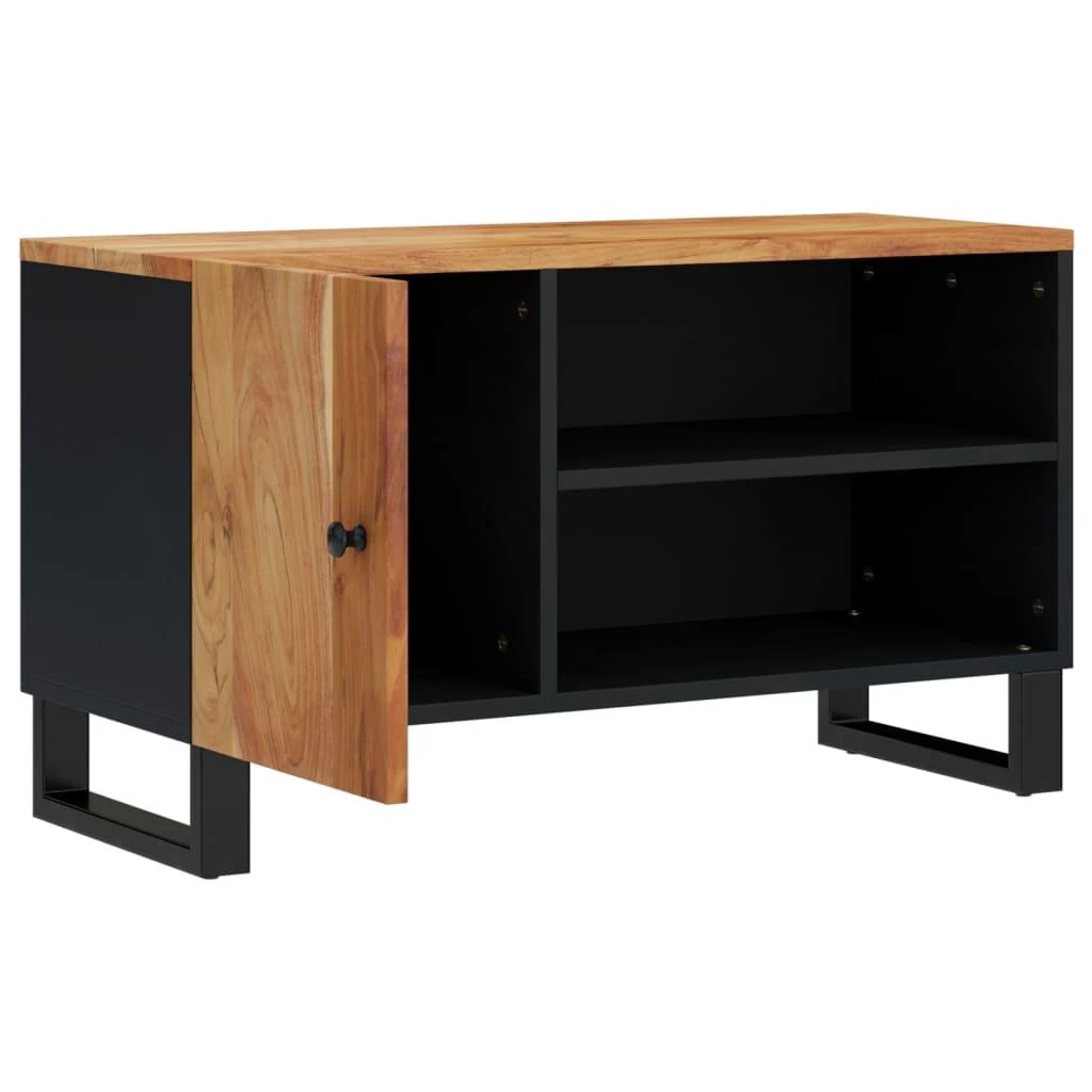 TV staliukas Televizoriaus spintelė, 80x33x46cm, akacija/apdirbta mediena