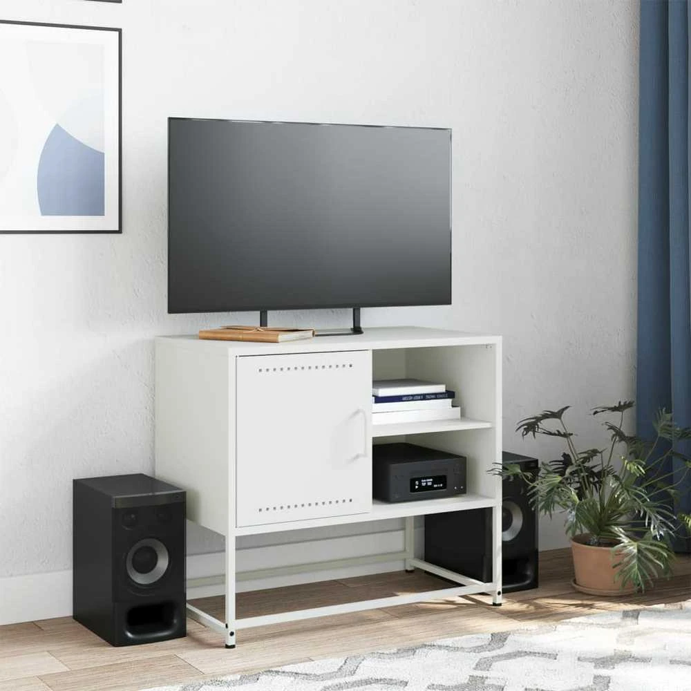 TV staliukas Televizoriaus spintelė, alyvuogių, 100,5x39x60,5cm, plienas