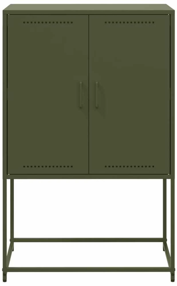 TV staliukas Televizoriaus spintelė, alyvuogių, 68x39x60,5cm, plienas