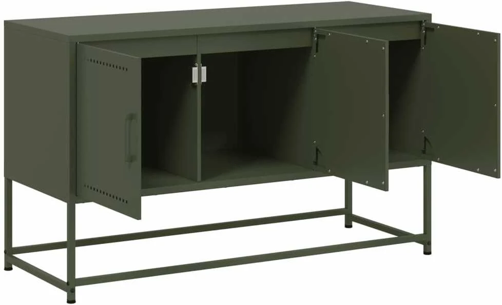TV staliukas Televizoriaus spintelė, alyvuogių, 100,5x39x60,5cm, plienas