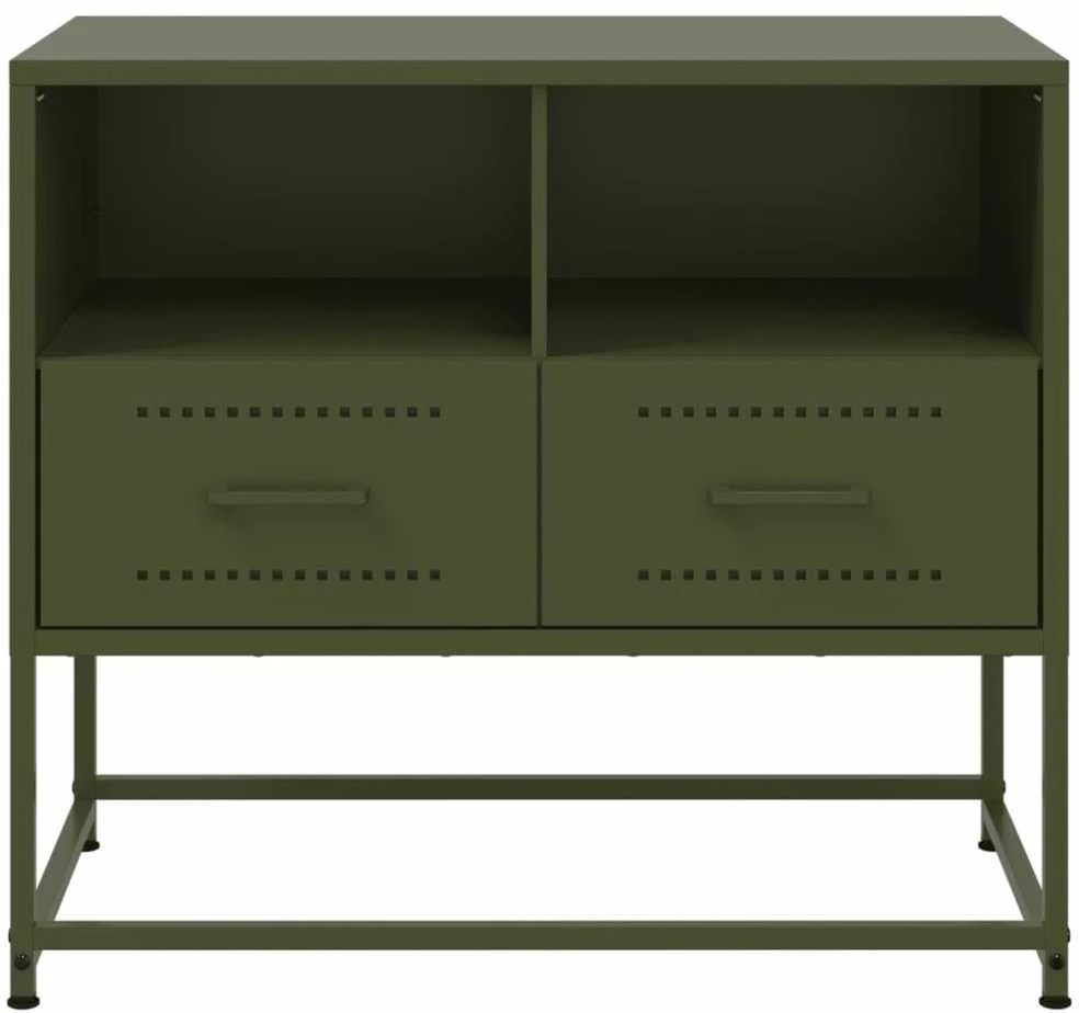 TV staliukas Televizoriaus spintelė, alyvuogių, 68x39x60,5cm, plienas