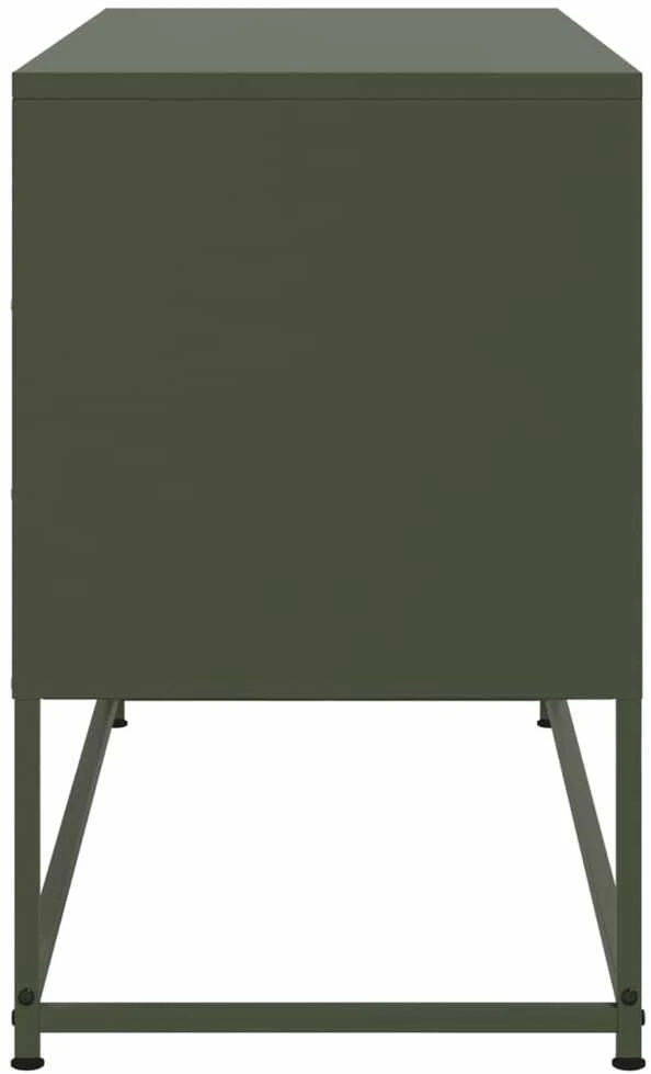 TV staliukas Televizoriaus spintelė, alyvuogių, 100,5x39x60,5cm, plienas