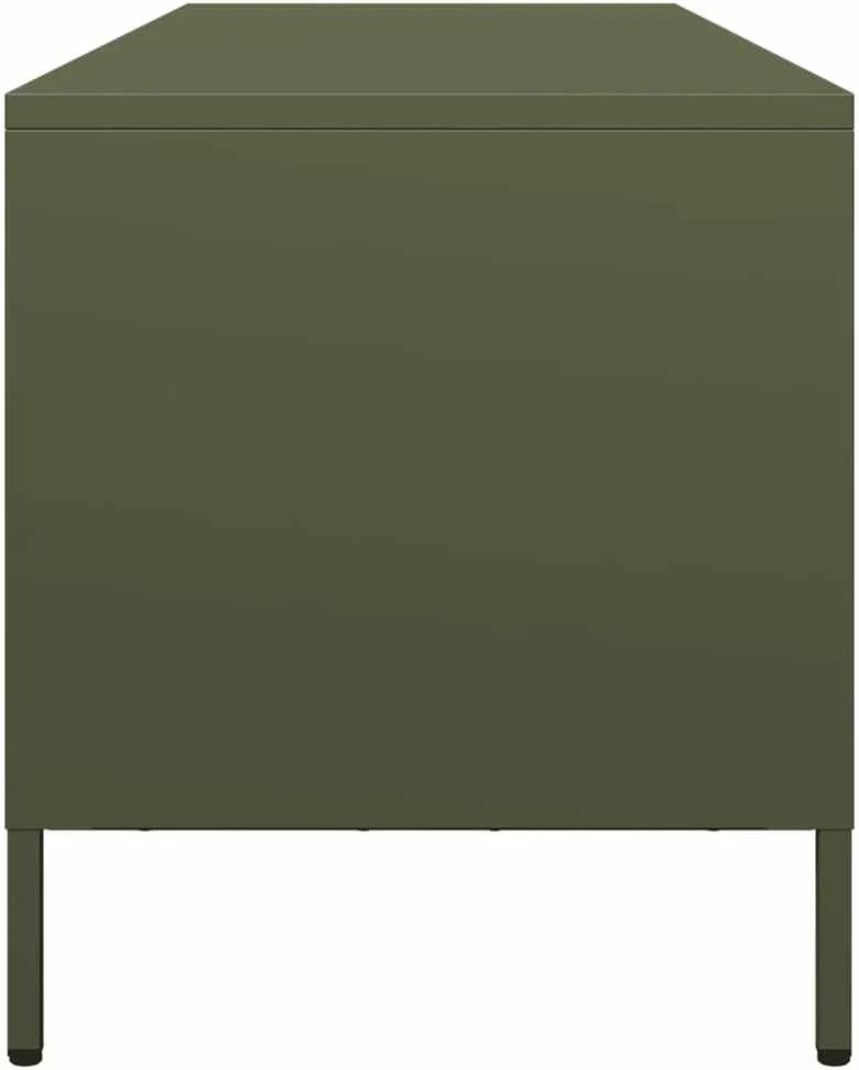 TV staliukas Televizoriaus spintelė, alyvuogių, 135x39x43,5cm, plienas
