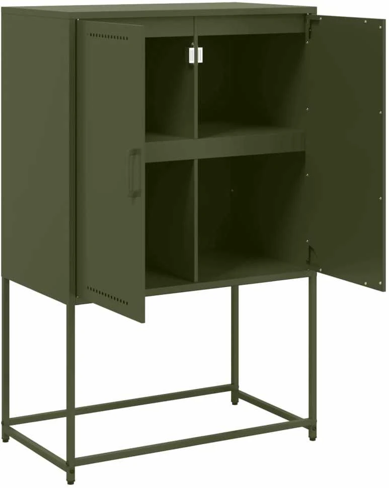 TV staliukas Televizoriaus spintelė, alyvuogių, 68x39x60,5cm, plienas