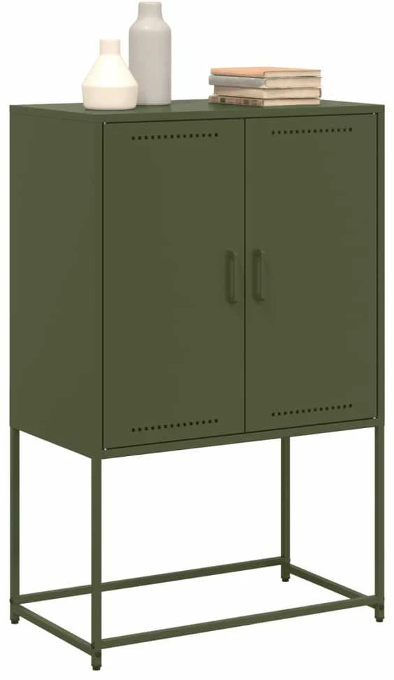 TV staliukas Televizoriaus spintelė, alyvuogių, 68x39x60,5cm, plienas