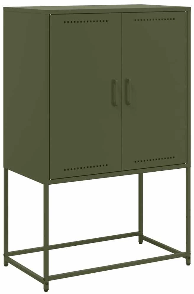 TV staliukas Televizoriaus spintelė, alyvuogių, 68x39x60,5cm, plienas