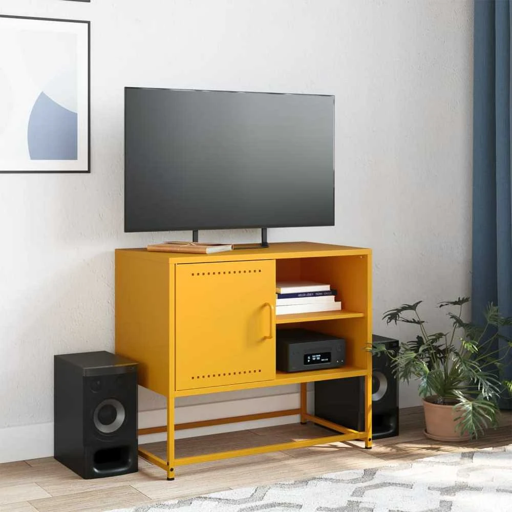 TV staliukas Televizoriaus spintelė, antracito, 100,5x39x60,5cm, plienas