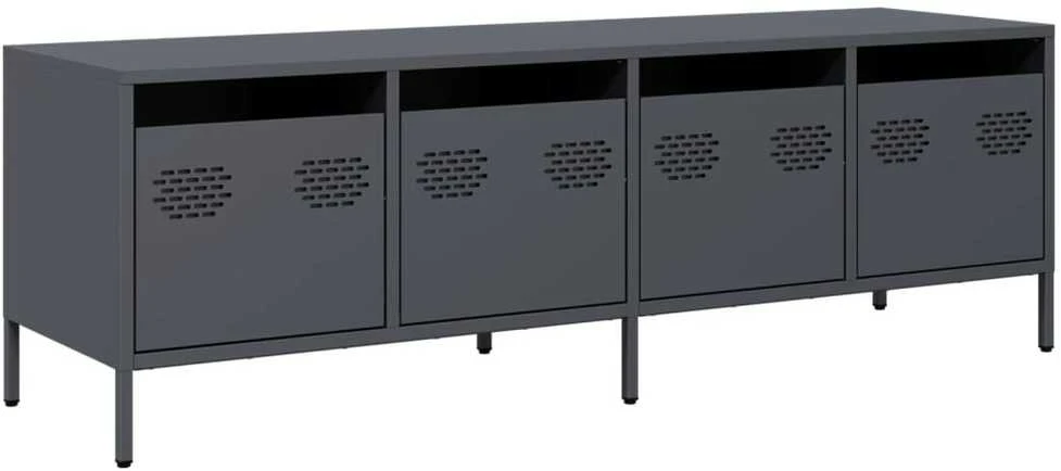 TV staliukas Televizoriaus spintelė, antracito, 135x39x43,5cm, plienas