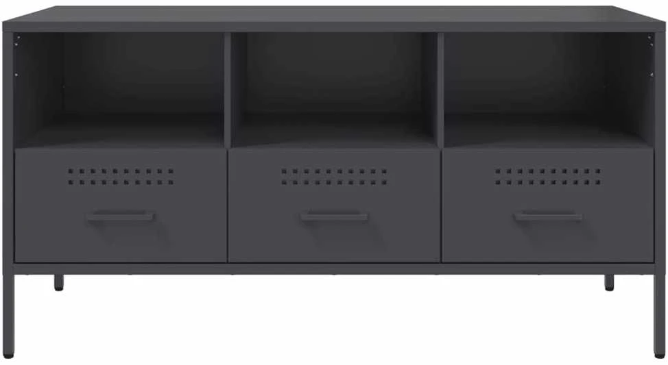 TV staliukas Televizoriaus spintelė, antracito, 100,5x39x50,5cm, plienas