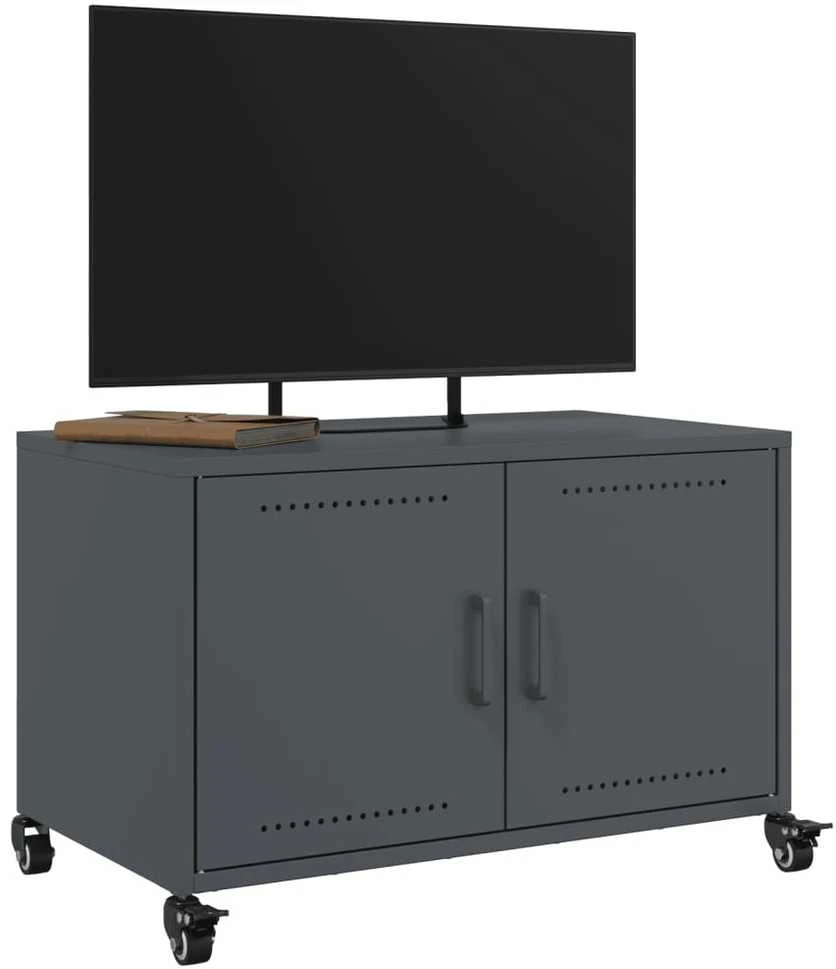 TV staliukas Televizoriaus spintelė, antracito, 68x39x43,5cm, plienas