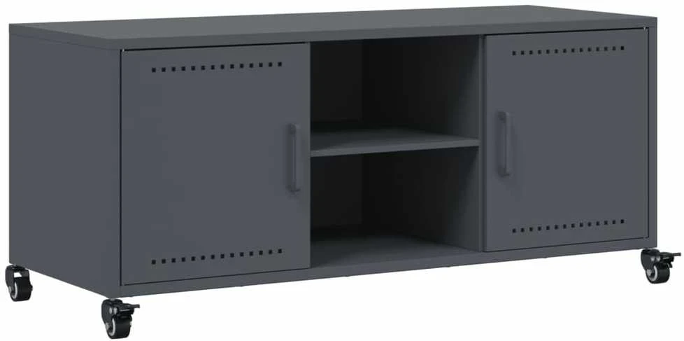 TV staliukas Televizoriaus spintelė, antracito, 100,5x39x43,5cm, plienas