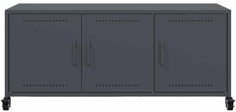 TV staliukas Televizoriaus spintelė, antracito, 100,5x39x43,5cm, plienas