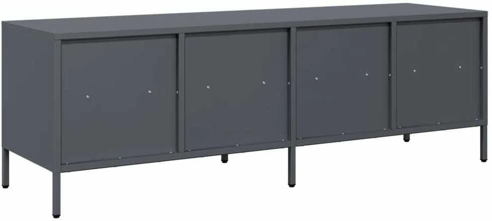 TV staliukas Televizoriaus spintelė, antracito, 135x39x43,5cm, plienas