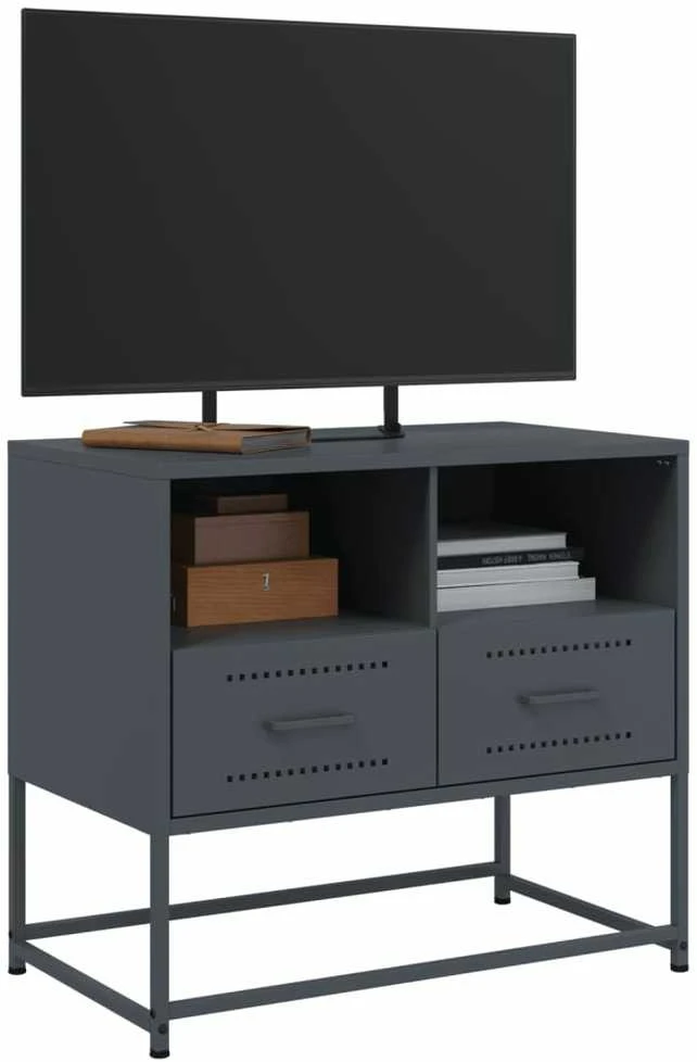 TV staliukas Televizoriaus spintelė, antracito, 68x39x60,5cm, plienas