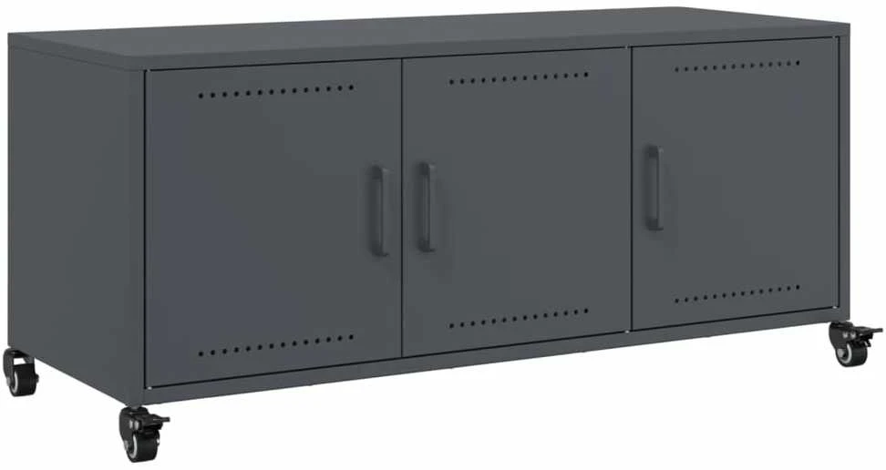 TV staliukas Televizoriaus spintelė, antracito, 100,5x39x43,5cm, plienas