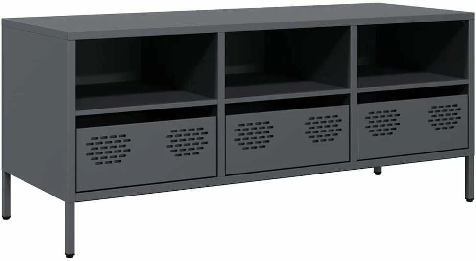 TV staliukas Televizoriaus spintelė, antracito, 101,5x39x43,5cm, plienas